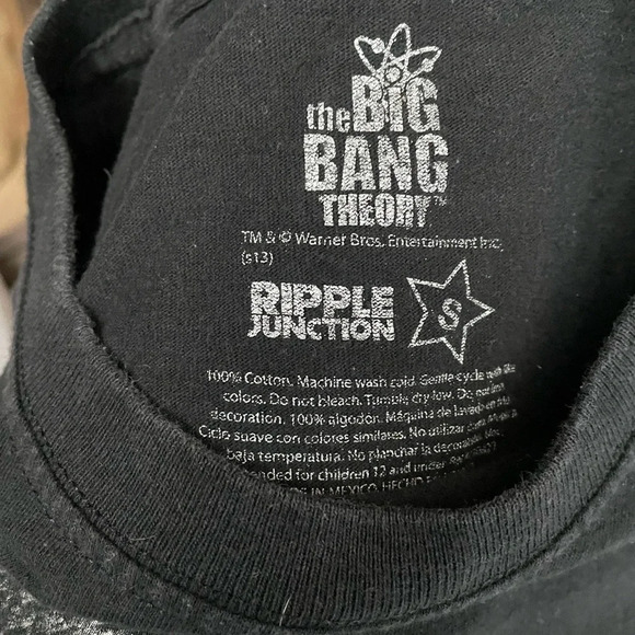 The Big Bang Theory, Sheldon Bazinga Black Graphic T-Shirt - Picture 2 of 2